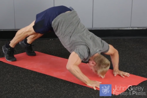 Push Up To Pike Exercise